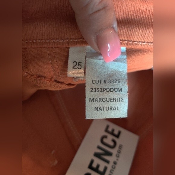 NWT L'Agence Marguerite Natural high rise Skinny Java Coated Jeans size 25 - Picture 12 of 12